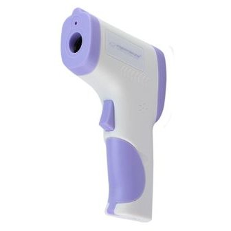 Termometru digital ECT002 non contact Infrarosu pentru corp si suprafete Ecran LCD Alb/Mov