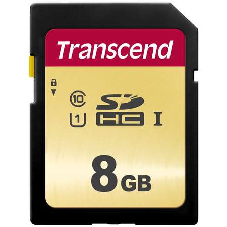 Card de memorie Transcend 500S 8GB Micro SDHC Clasa 10 UHS-I U1
