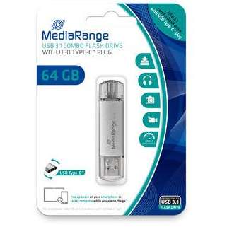 Memorie USB MediaRange MR982 64GB USB 3.1 Silver