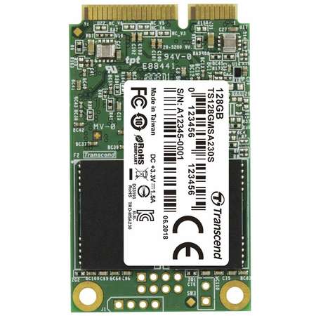 SSD Transcend 230S 128GB SATA-III mSATA Viteza scriere 400MB/s Viteza citire 550MB/s