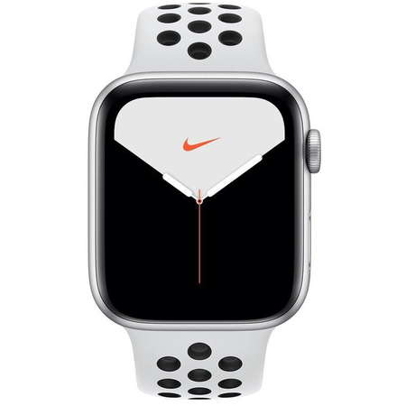 Smartwatch Apple Watch Nike Series 5 GPS 44mm Aluminium Case Pure Platinum/Black Nike Sport Band - S/M & M/L Silver