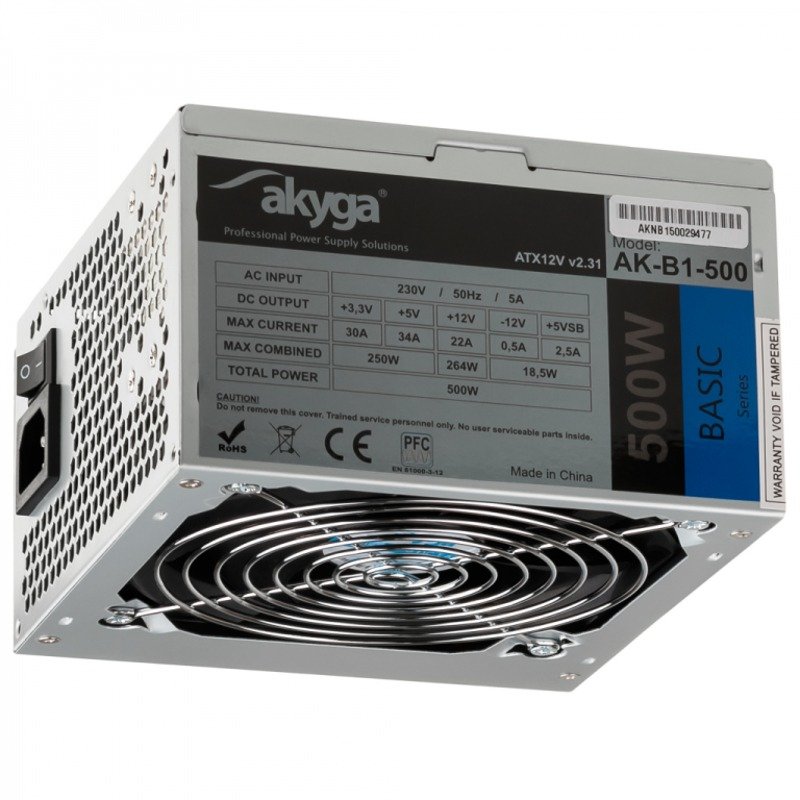 Sursa Akyga Basic AK-B1-500 500W — imaginea 3
