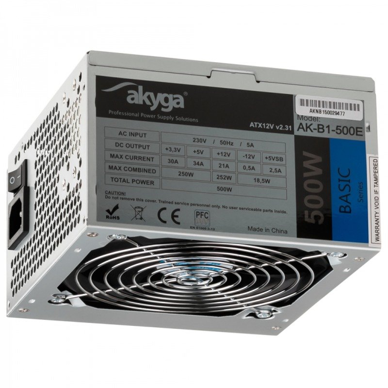 Sursa Akyga Basic AK-B1-500E 500W — imaginea 3