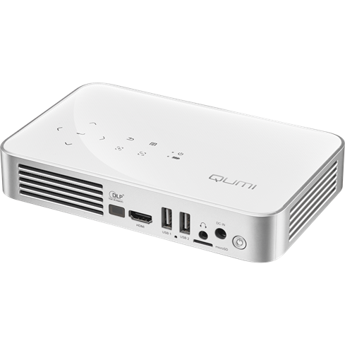 Videoproiector LED Full HD Qumi Q38 600 lumeni Alb