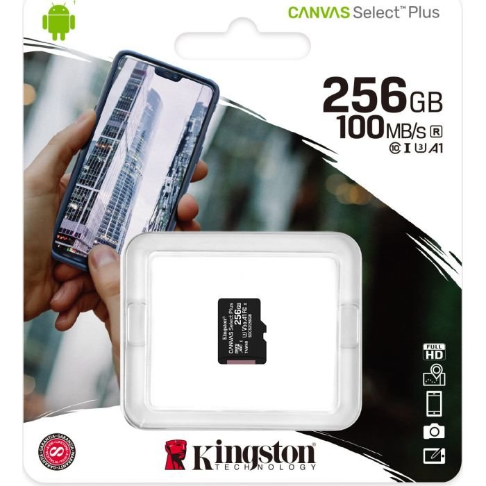 Card Canvas Select Plus R100 256GB MicroSDXC Clasa 10 UHS-I U3