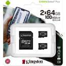 Canvas Select Plus R100 64GB MicroSDHC Clasa 10 UHS-I U1 Two Pack + Adaptor SD