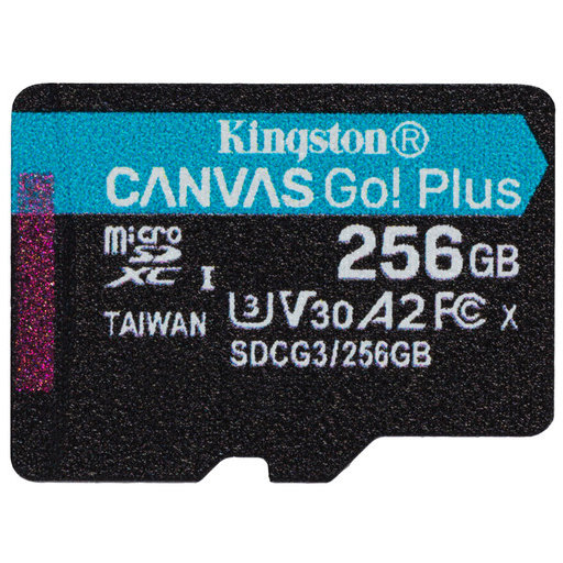 Card Canvas Go Plus microSDXC 256GB Clasa 10 U3 UHS-I 170 Mbs