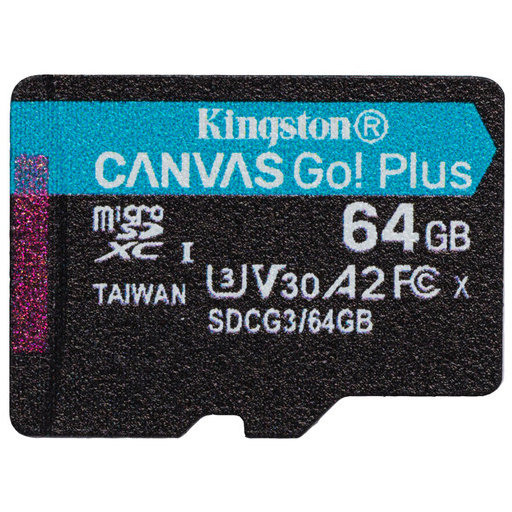 Card Canvas Go Plus microSDXC 64GB Clasa 10 U3 UHS-I 170 Mbs