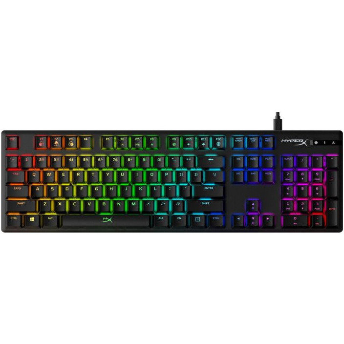 Tastatura gaming HyperX Alloy Origins Aqua Switch Mecanica Black