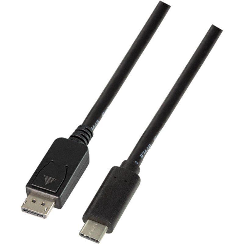 Cablu video Logilink UA0336 USB Male tip C - DisplayPort v1.2 Male 3m Negru