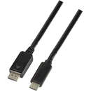 UA0336 USB Male tip C - DisplayPort v1.2 Male 3m Negru