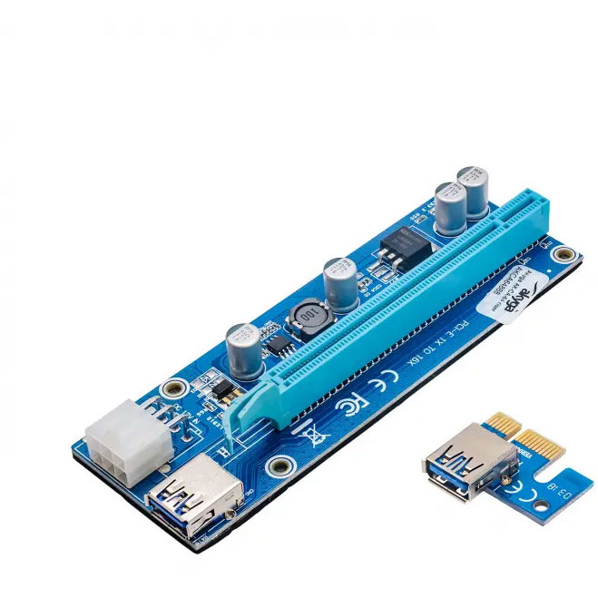 Riser AK-CA-64 PCI-E 1x - 16x AK-CA-64 USB 3.0 6-pin SATA 009s
