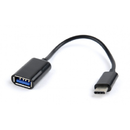 AB-OTG-CMAF2-01 USB tip C male - USB tip A male 20cm Negru