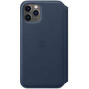 iPhone 11 Pro Leather Folio Deep Sea Blue