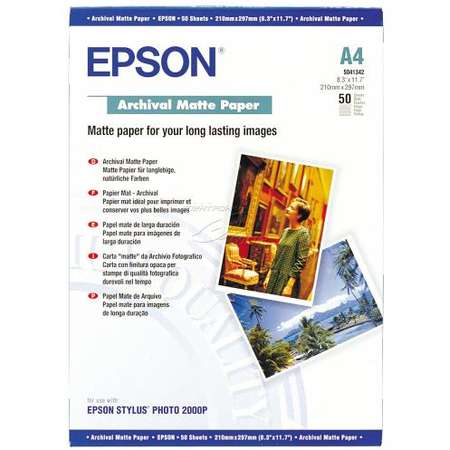 Consumabil Epson C13S041342 Archival Matte A4