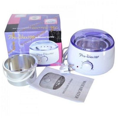 Kit epilare AG37B cu incalzitor electric 500g ceara epilatoare 50 spatule 100 benzi