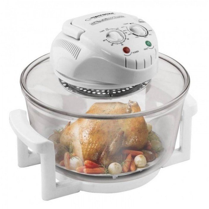 Cuptor convectie EKO003 1400W 18L timer Quasar Alb