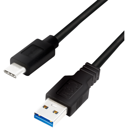 Cablu de date CU0166 USB 3.2 USB-A la USB-C 0.15m Black