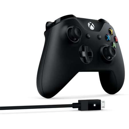 Controller Microsoft Xbox One + Cablu Negru
