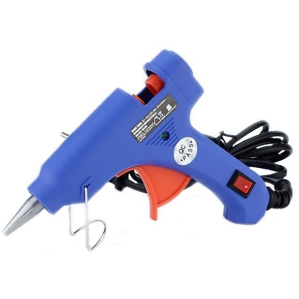 Pistol de lipit SMA009 cu silicon cald 20W Albastru