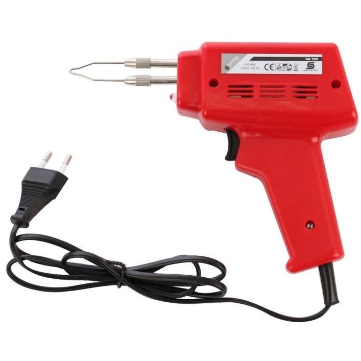 Pistol de lipit SG109 cu fludor 100W 230V Rosu