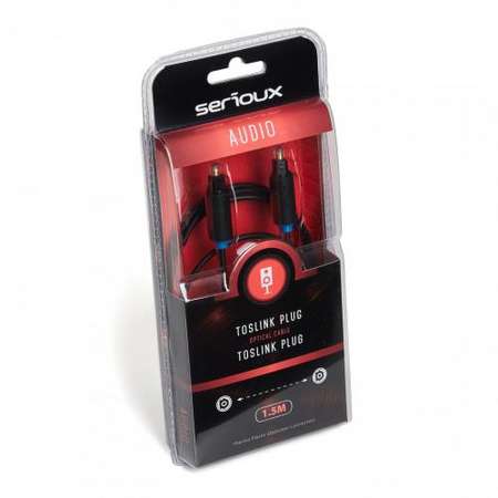 Cablu audio optic Serioux Toslink Male - Toslink Male 1m