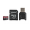 Kit Card de memorie Kingston Canvas React Plus 256GB MicroSD Clasa 10 + Card Reader USB Black