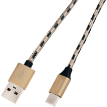 Cablu de date Logilink CU0133 USB - Micro USB 1m Black Beige