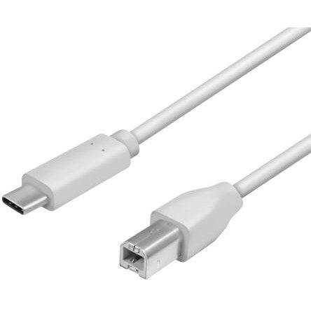 Cablu Logilink CU0161 USB-C - USB-B 2m White