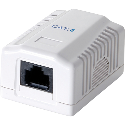 Priza de perete NP0071 Cat.6 UTP 1x RJ45 White