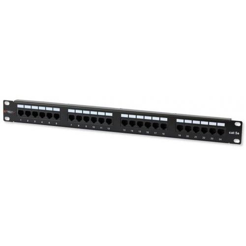 Patch Panel 022861 19 inch 24 porturi 1U Black