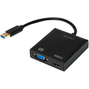 UA0234 USB 3.0 - VGA-HDMI Black