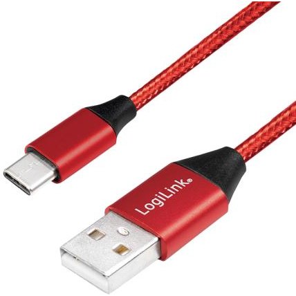 Cablu de date CU0148 USB 2.0 - USB-C 1m Red