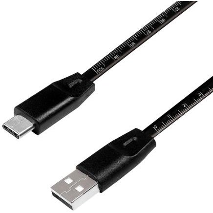 Cablu de date CU0157 USB 2.0 - USB-C 1m Black