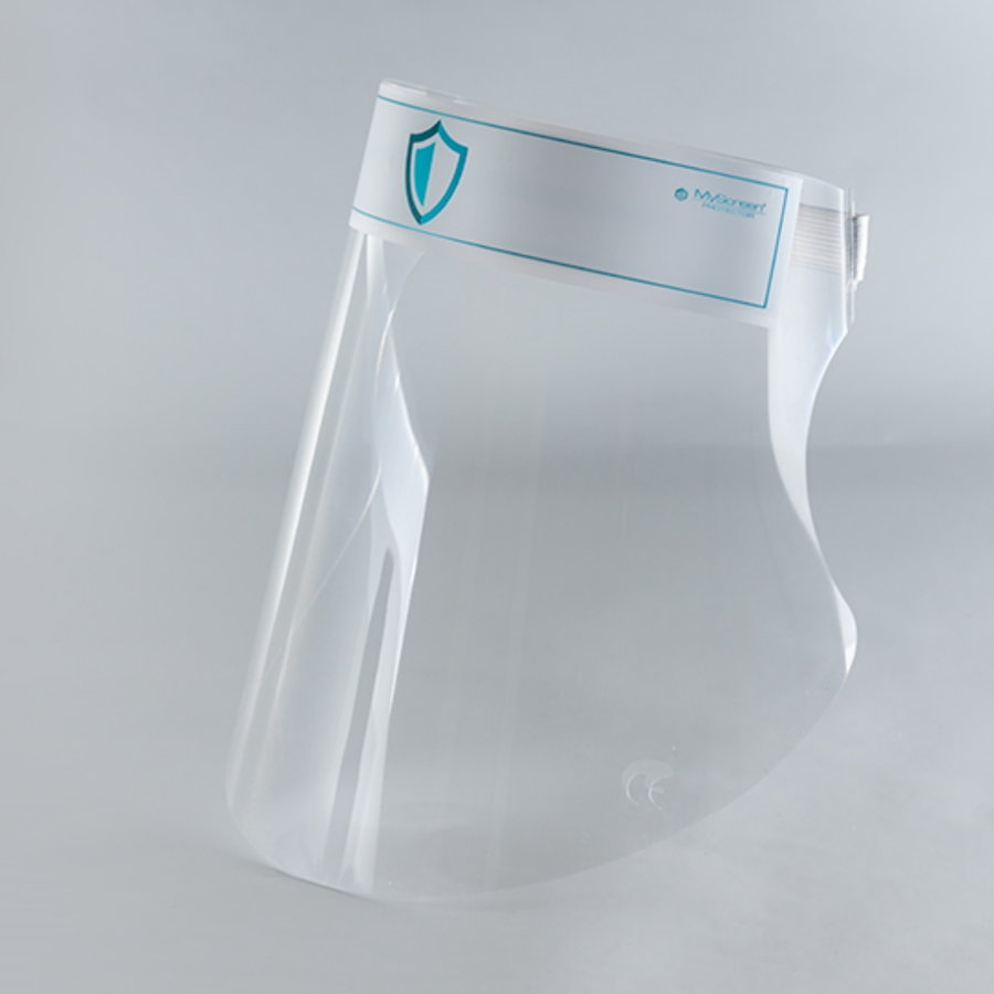 Viziera de protectie Full-Face Gard cu prindere pe cap Grosime 0.4mm Utilizare multipla