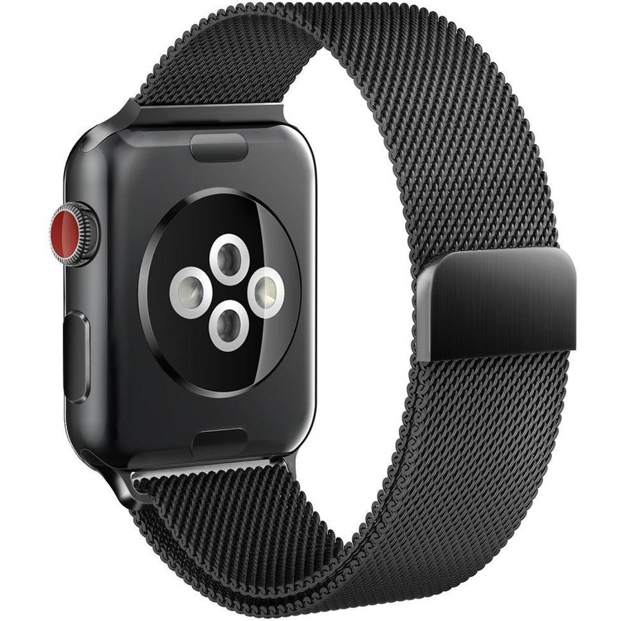 Accesoriu smartwatch Milaneseband compatibila cu Apple Watch 4/5/6/7/8/SE 38/40/41mm Black