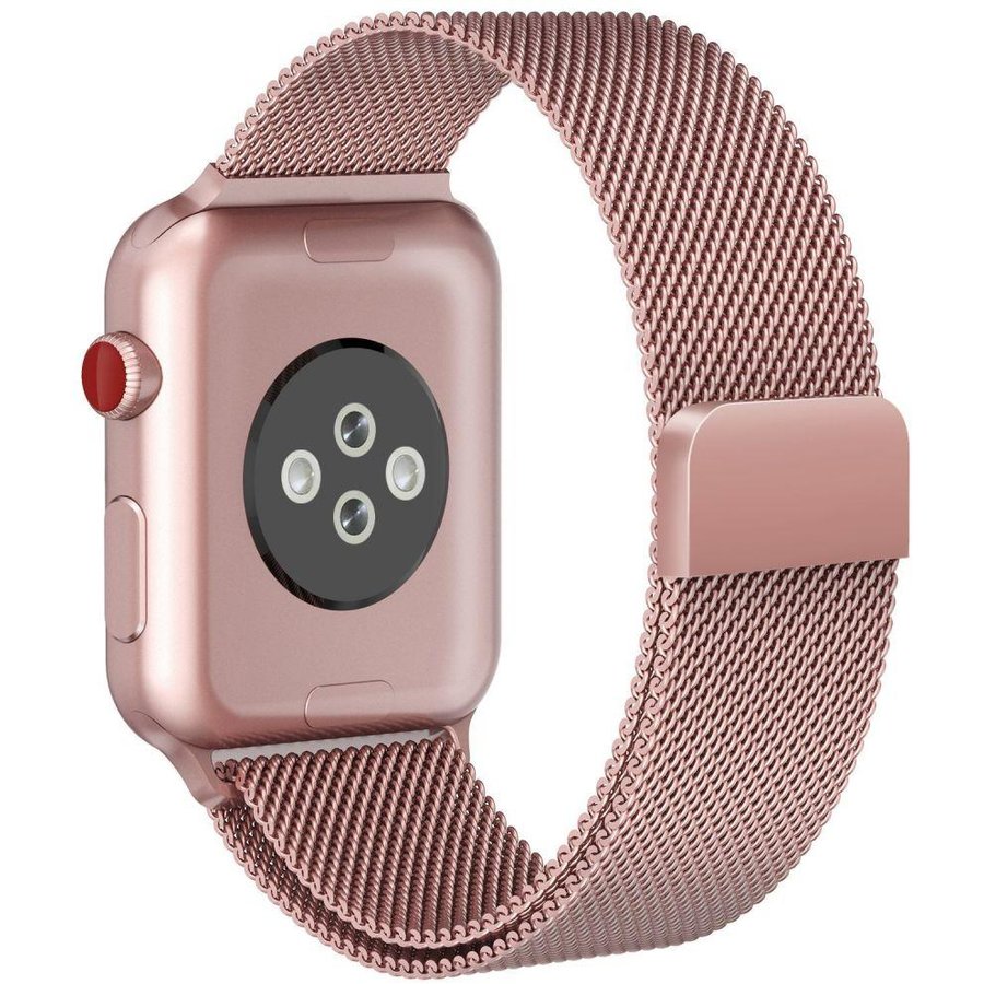 Accesoriu smartwatch Milaneseband compatibila cu Apple Watch 4/5/6/7/8/SE 38/40/41mm Rose Gold