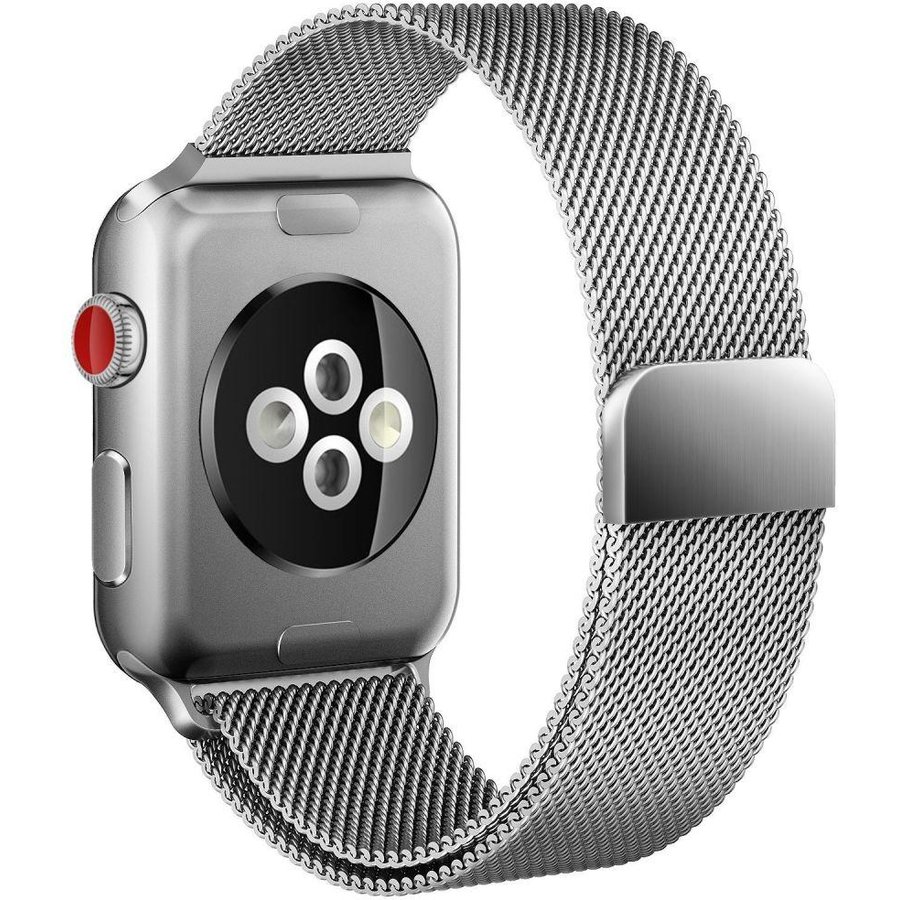 Accesoriu smartwatch Milaneseband compatibila cu Apple Watch 4/5/6/7/8/SE 38/40/41mm Silver
