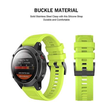 Accesoriu smartwatch TECH-PROTECT Smooth Garmin Fenix 3/5X/3HR/5X Plus/6X/6X Pro Green