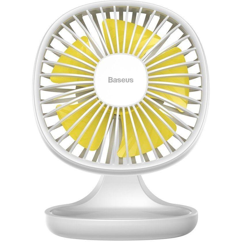 Ventilator de birou universal Pudding Shaped Alb