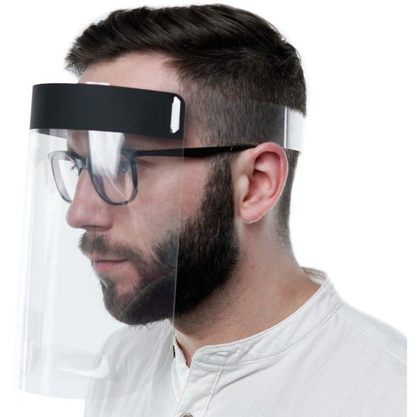 Viziera protectie fata Protective Helmet Reglabila Policarbonat Transparenta