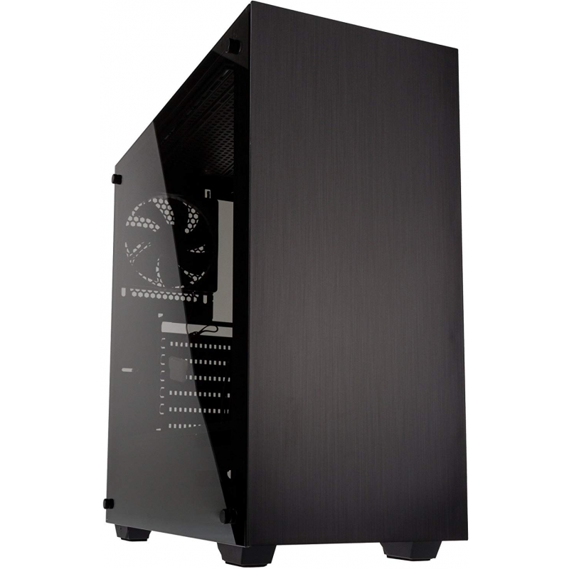 Carcasa STRONGHOLD MiddleTower 2 ventilatoare preinstalate Format ATX Negru