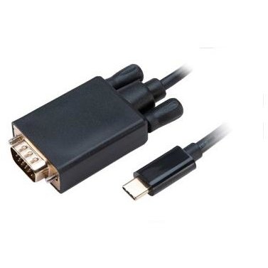 Cablu AKASA AK-CBCA17-18BK USB-C - VGA 1.8m Black