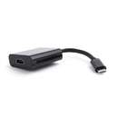 USB Tip C male - HDMI 15cm Black