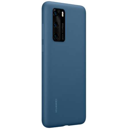 Husa Huawei P40 Silicone Case Ink Blue