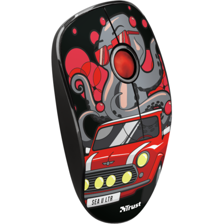 Mouse Wireless Trust Sketch Silent Click Red