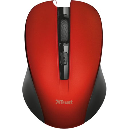 Mouse Wireless Trust Mydo Silent Click Red
