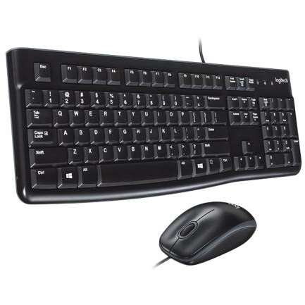 Kit tastatura si mouse Logitech MK120 Black