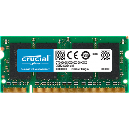 Memorie laptop Crucial 1GB (1x1GB) DDR2 800MHz CL6 1.8V