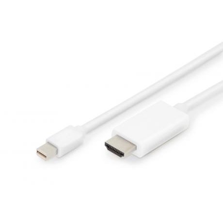 Cablu ASSMANN ELECTRONIC Mini Displayort - HDMI Male 2m White